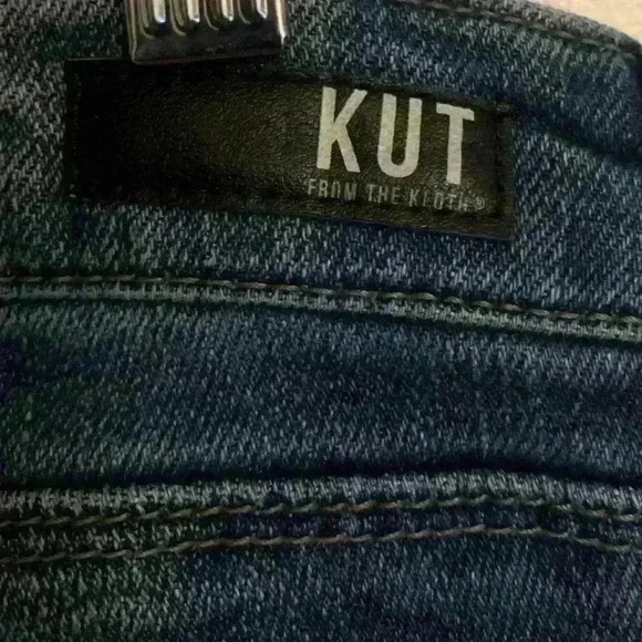Kut From The Kloth Jeans Reese Ankle Straight Leg Raw Hem, Womens Size 4 - Picture 11 of 16